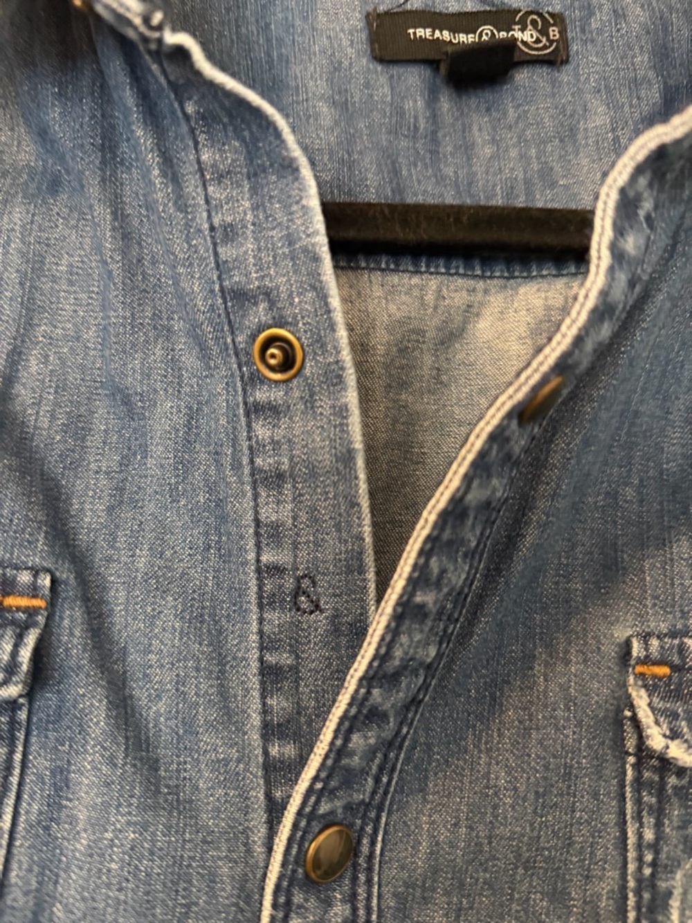 Denim Button Up - Picture 3 of 5